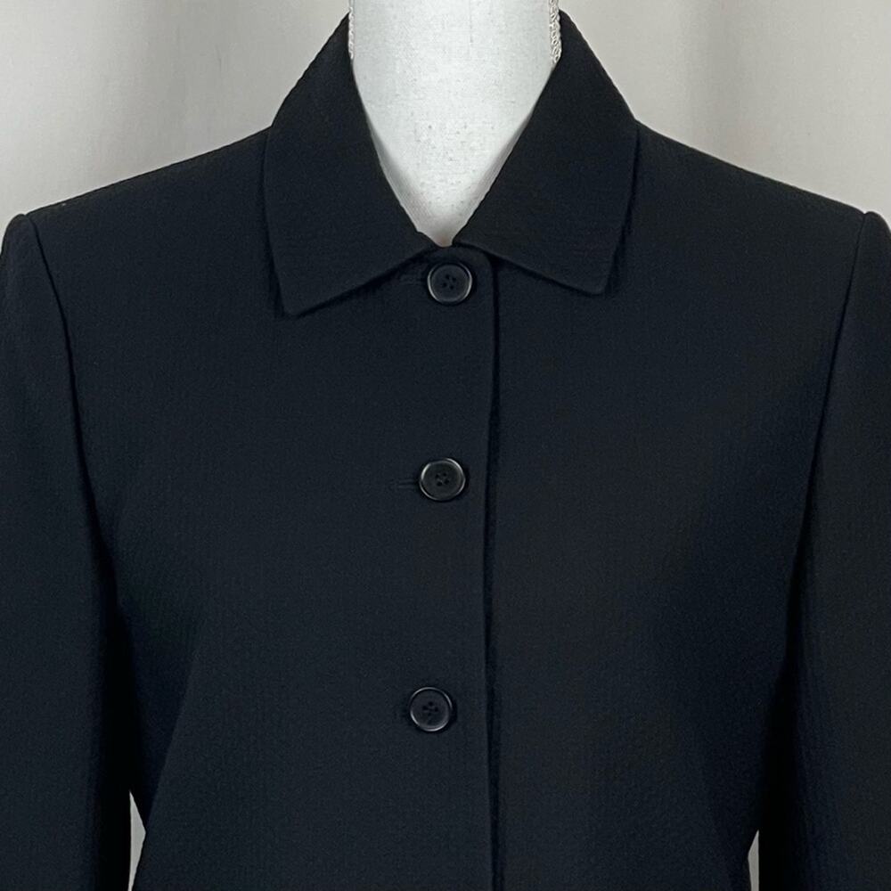 Talbots Black Womens Button Front Jacket - Picture 2 of 10